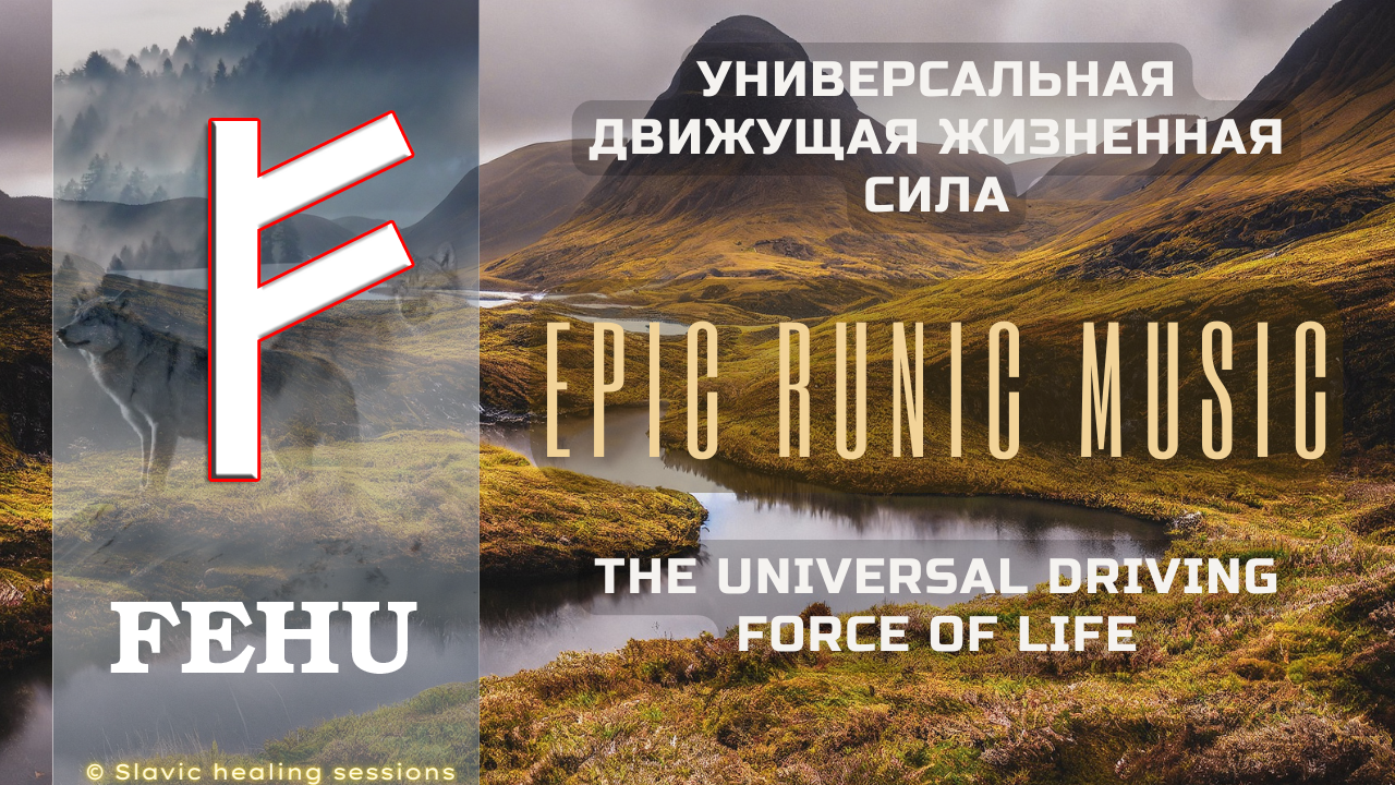 🎶 Rune Fehu ᚠ Universal Life Force ᚠ Age of the White Wolf ᚠ Epic Runic Music ᚠ Futhark