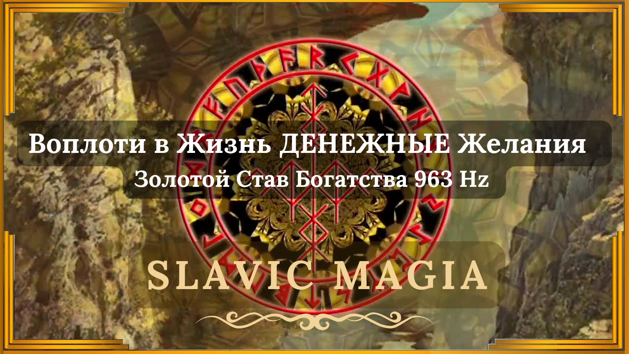 🎶 МАГический Золотой Став Богатства 963 Гц 💰 Денежные Врата ОТКРЫТЫ ↯ Slavic Magia